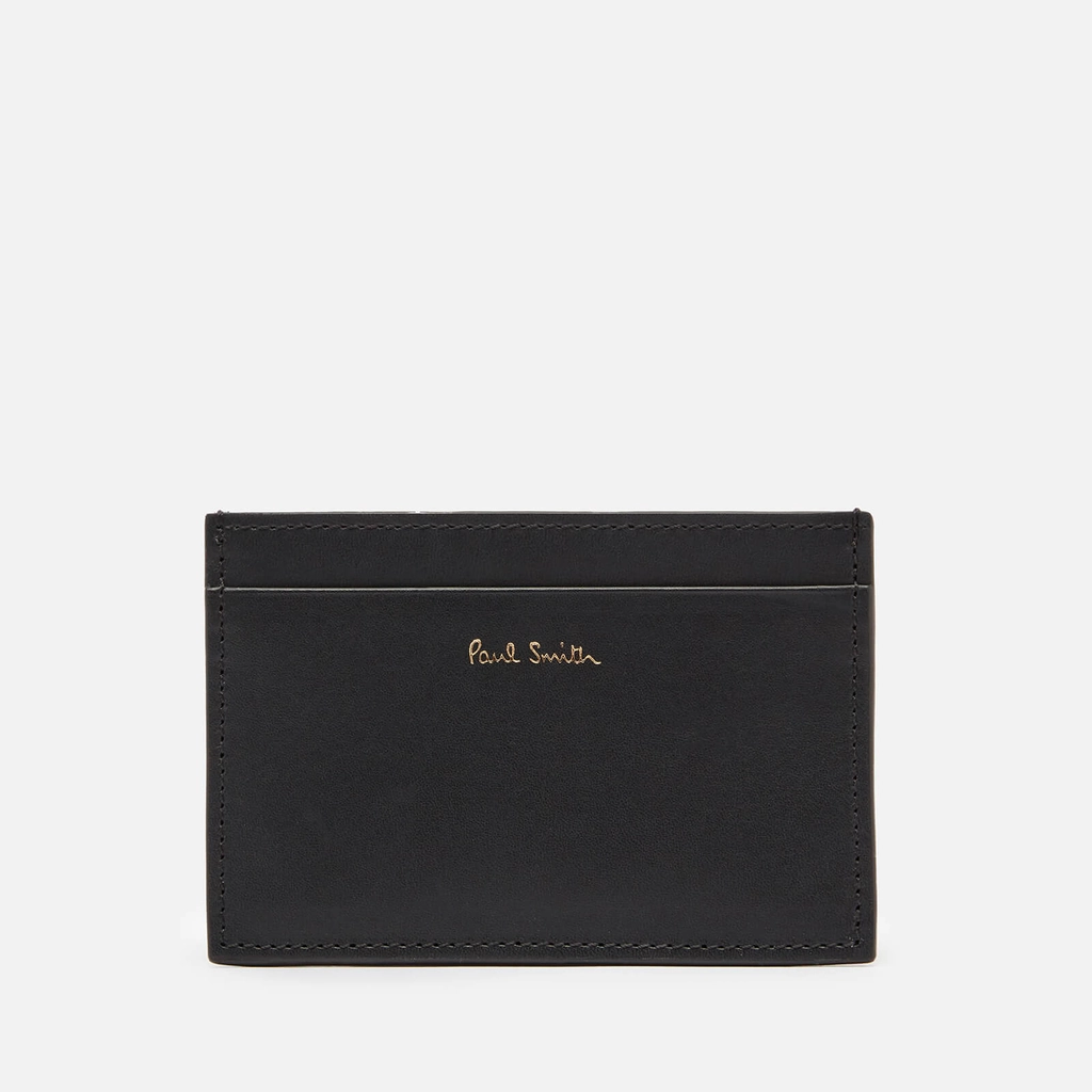 Paul Smith Striped Leather Credit Card Case